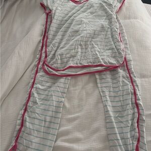 PIMA PANT SET LAKE BLUE AND PINK